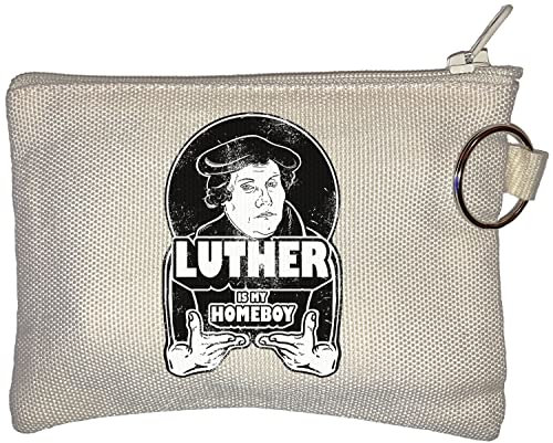 Luther is My Homeboy Martin Luther Philosopher Kleine Geldbörse mit Geldbörse Beige One Size