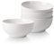 CUSWARE Müslischale Salatschale 6, 6Zoll/650ml Porzellan Suppenschale Schale Set Schüssel Snackschale Reisschale Suppenschüssel Cremeweiß (4 Stück)