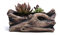 Zement Treibholz Pflanztöpfe Kreativer Tonkeramik-Blumentopf, Imitation Alter Baum-Wurzel-Entwurf, Wurzel, Die Fleischigen Blumentopf, Imitation Stump Log Beton Blume Sukkulenten Topf / Behälter (7)