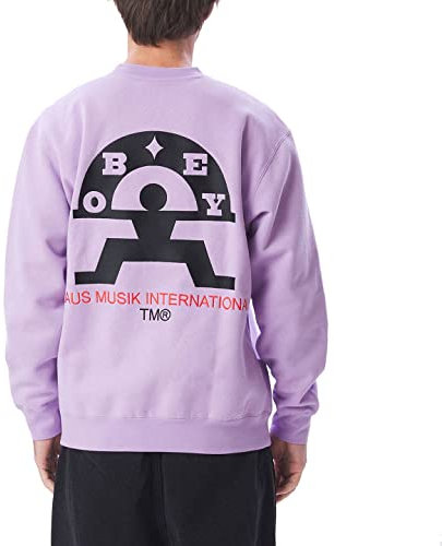 Obey Haus Musik Sweatpulli Herren, lavend, L
