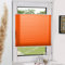 Grandekor Plissee Klemmfix ohne Bohren Orange 80x120cm(BxH) Plissees lichtdurchlässig Blickdicht Jalousien ohne Bohren Fensterrollo Klemmrollos Sonnenschutz Sichtschutz Faltrollo Rollos für Fenster