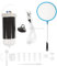 ULTECHNOVO 1 Set Salzgarnelen-Inkubator, Salzgarnelen-Brutwaren-Kits, multifunktionale Artemia-Bruterie für Aquarium, Sole-Garnelen-Eier
