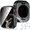 Diruite Cover per Apple Watch Series 9/8/7 45mm Custodia Protettiva con Privacy Vetro Temperato,360°Protezione PC Rigido Anti Spy Case per iWatch 45mm Pellicola Protettiva Impermeabile