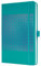 SIGEL J5215 Wochenkalender 2025 A5, Jolie, blau, Hardcover mit samtig-weicher Oberfläche, Gummiband, Stiftschlaufe, Einstecktasche, 174 S., vegan, Buchkalender, Terminplaner