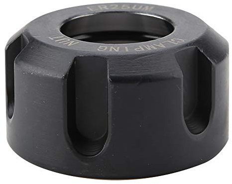 Er25-Stecknussmutter für Spannzange 42Crmo Er25-Schraubenschlüsselmutter Silber 1 Stück Er25Umdynamicncing-Mutter Metall-Spannzangenmutter-Spannfutterhalter-Drehmaschine