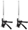 MUXHEL Set di 2 bracci da 38 cm, regolatore di altezza da 240 kg, altezza di sollevamento 25 cm, braccio sollevatore manuale con scala, strumento di sollevamento a mano, ponte sollevatore per
