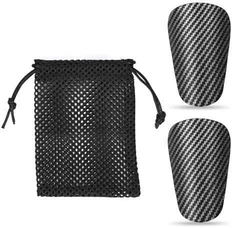 2 Stück Mini Schienbeinschoner für Fußball, 10x6cm Schienbeinschoner für Jugendliche rutschfest Fußball-Schienbeinschoner mit Kordelzugtasche Schienbeinschoner für Erwachsene Geschenk