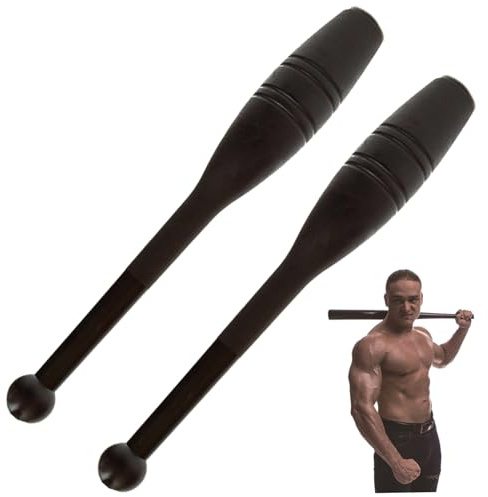 Pesoncarl Bastone con Peso per Esercizi, Indian Clubs 2 Pezzi Workout Mace 1 libbra Tight Grip Weighted Workout Bar Heavy Duty Plastic Mace Riutilizzabile Weighted Club per Esercizi