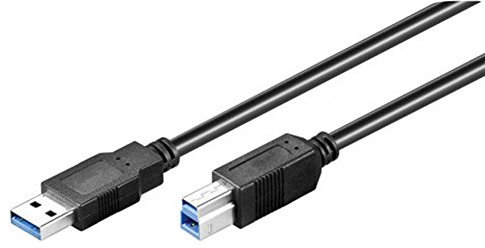 Zarivy Cavo USB 3.0 A-B da 2 m, nero, trasferimento dati veloce, connettività versatile per stampanti e dispositivi elettronici.