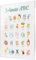 Personalisiertes ABC Bild für Kinder - hochwertige Alternative zum Alphabet Poster aus Hochglanz Acrylglas - perfekt zum ABC und Buchstaben lernen - Lernposter Lerntafel Grundschule Kinderzimmer