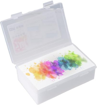 Dewocke Palette de pigments, Palette de Peinture Acryliques, Palette Peinture Humide, Wet Palette Portable, Palette de Peinture Humide pour peintures acryliques, Miniatures(17 x 11 x 6cm)