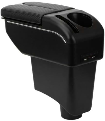 ZENVI Compatible with Renault Dacia Sandero Armlehnen 2008-2011 | Kohlefaser Stil,Zweitüriger Stil,Kann als Ellbogenstütze ,MittelArmlehnen,Mittelkonsolen Veranstalter Armlehnen