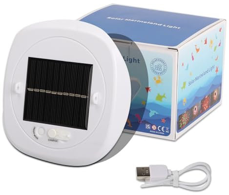 mumisuto Luce per Piscina con 4 Colori & 6 Modalità, Lampade per Piscina Galleggianti Impermeabile IP67, Luci Piscina Ricaricabile USB & Alimentazione Solare per Piscine, Stagno, Vasca Idromassaggio