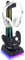 Wigearss Stazione di Ricarica, Caricatore per Xbox Series X/S, Xbox Elite 1/2, Xbox One, Xbox One X/S Controller DualSense con Supporto per Cuffie, Illuminazione RGB