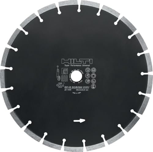 1x Hilti SP-S Universal Diamanttrennscheibe, 125/22 mm, Premium-Qualität für Beton, Naturstein, Mauerwerk