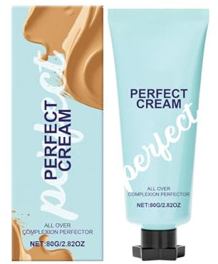 Supreme Creme All-Over Complexion Perfector, Evens Out Skin Tone Cream, Hydrating Full Coverage Concealer, Waterproof & Transfer-Resistant, Long-Lasting and Light Foundation (A, 1)