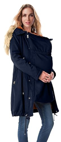 Manteau Grossesse Hiver Maternité, Porte-bébé Maternité Veste Multifonctionnel pour L'automne et l'hiver Grossesse Femme Manteau de Bébé vêtement d'extérieur Veste De Pluie Femme Coupe-Vent