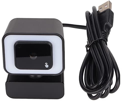 Ouitble Computerkamera, PC-Webcam, 2K-Autofokus, USB 2.0, einstellbares Fülllicht, Rauschunterdrückung, Mikrofon, Plug-and-Play, breite Kompatibilität für Videokonferenzen, Online-