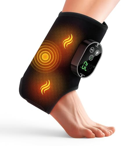 YipuVR Cordless Foot Massager for Neuropathy,6 Heat & 3 Vibration Settings | Heated Ankle Massager for Comfort and Relaxation,2h Run Time,Auto-Off Timer for Foot Heel Arch Ankle Calf Arm