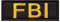 5x2 Body Armor Federal Bureau Investigation Tactical Vest Embroidery Hook Patch