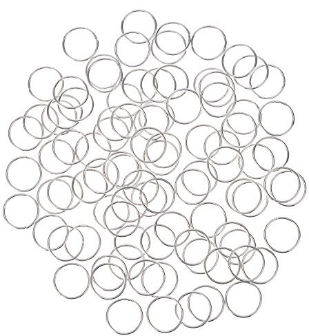 Packung Haarringe Braid Ringe Haarschlaufen Clips Haarschmuck (Silver)