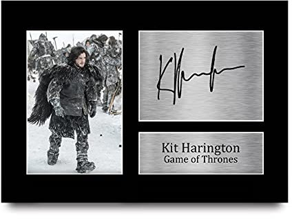 HWC Trading Kit Harington A4 Ungerahmt Signiert Gedruckt Autogramme Bild Druck-Fotoanzeige Geschenk Für Game Of Thrones Tv-Show-Fans