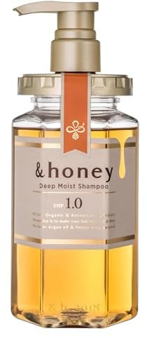 &honey Deep Moist Hair Shampoo Pump 440ml Step1.0 - Peony Honey Scent