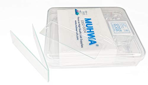 50PCS Blank Microscope Slides & 100PCS Square Cover Glass