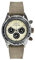 Out of Order Chronograph PALUDE Cream Stahl Quarz Braun Leder Vintage Ruiniert Herren Uhr