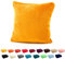 heimtexland ® Flanell Kuschel Kissen Super Soft Dekokissen Plüsch Typ380 Kissenhülle Safran 48x48 cm