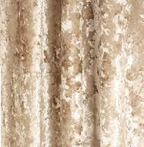 Crushed Velvet Fabric Upholstery Fabric for Curtain Cushion Sofa Per Metre (Champagne)