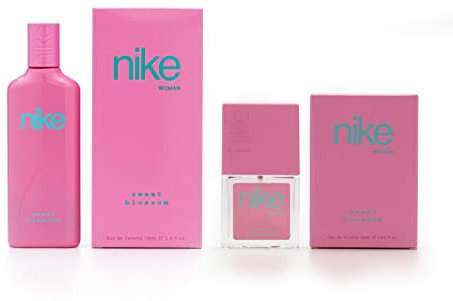 NIKE - Sweet Blossom 75 ml + 30 ml, Perfume Mujer, Perfumada y en Formato Spray, Eau de Toilette Femenina, Fresca y Dulce, Colonia Floral y de Larga Duración