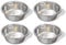 Greendale - 4 Pack - 3.8 Cup / 29 fl oz Capacity - Stainless Steel Metal Dog Bowls - Perfect for Dog Food and Water. Wrong Size? Click to Look at Our Size Options