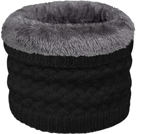 ehsbuy Schlauchschal Herren Damen Ski Halstuch Halswärmer Winter Halstuch Loop Schal Herren Neckwarmer mit Mund Atmungsaktiv für Skifahren Motorrad Sport