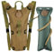 Outplea Taktischer Trinkrucksack mit 3L Wasserblase, Leichter Fahrradrucksack mit Trinksystem, Wasserrucksack für Laufen Radfahren Wandern, Khaki