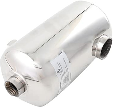 YILIKISS Edelstahl Schwimmbadheizer 28Kw Edelstahl Schwimmbad Wärmetauscher Pool Wärmetauscher 150 L/Min Poolwasserdurchfluss, 18 L/Min Heißwasserfluss,Schwimmbadwärmetauscher für Poolsystem (28kw)