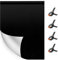 UTEBIT 1x1.5m Foto Hintergrund Weiß und Schwarz, 2-in-1 Fotohintergrund Doppelseitiger Schwarz Weiß Screen Backdrop Faltbare Stoff für Fotografie Hintergrundsystem, Video (Kühl Bügeln)