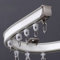 Vorhangschiene Gardinenschiene Gardinenstange Flexible Vorhangschiene Für Die Deckenmontage, Biegsame Vorhangschiene Aus Aluminium Für Abgehängte Decken Und Fenster, Pavillon, Schlafzimmer & Dusche (