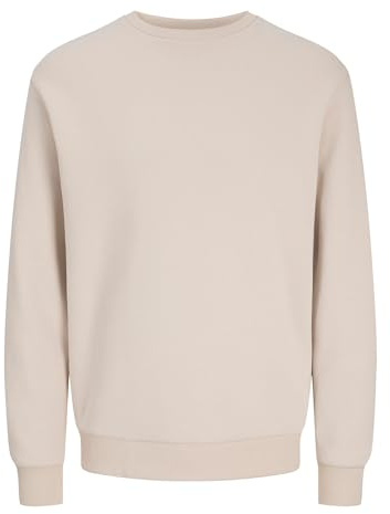 JACK & JONES Mens Jjebradley Crew Noos Sweater, Moonbeam, XL UK Beige