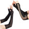 Malaxlx 2 Paar Damen Halloween Spinnennetz Spitze Fingerlose Handschuhe Gothic Punk Handschuhe für Halloween Cosplay Party Kostüm