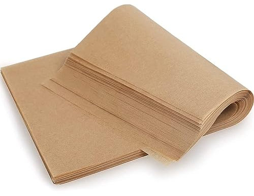 Aieraczy Wachspapier für Lebensmittel, 100 Blatt Backpapier, Käsepapier, Pergamentpapier, Fettdichtes Papier, Antihaft Brotpapier für Butter Burger, Pizza, Sandwiches, Fleisch,14 x 10 Zoll