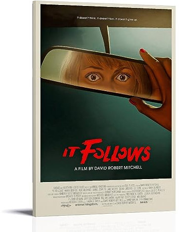 UMCHU It Follows Movie Poster Dekorative Malerei Leinwand Wandkunst Wohnzimmer Poster Schlafzimmer Malerei,Wandkunst Bilddruck Moderne Familienzimmer Dekor 16x24inch(40x60cm)