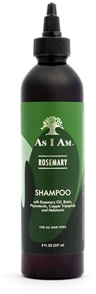 As I Am Rosmarin-Shampoo, 237 ml, Kopfhautbehandlung für Haardichte, mit Biotin und Sägepalme
