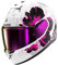 SHARK, Integraler Motorradhelm D-SWKAL 3 MAYFER, White violet anthracite WVA, Größe M