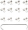 10 Pairs Bicycle Chain Link Chain Lock Bicycle Chain Missing Link Bicycle Chain Lock Link for 6-7-8 9 10 Speed Chain for Road Bike Mountain Bike Silver