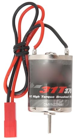 370 RC Elektromotor, Edelstahl 31T Motor mit Hohem Drehmoment, Geräuscharmer, Effizienter, Wasserdichter, Hitzebeständiger Motor für Ferngesteuerte Boots RC Crawler