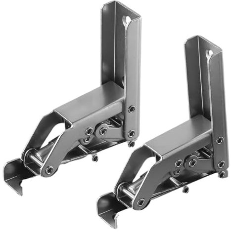 Bisagra plegable de 90 grados, bisagras autoblocantes, soporte for patas de mesa, silla plegable, bisagras de resorte de 180 °, conexión de esquina for muebles, 2 uds.
