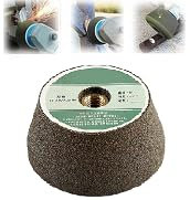 Angle Grinder Polishing Wheel, Flaring Cup Grinding Wheel, Angle Grinder Attachments for Polishing Grinding Stone,Angle Grinder Universal Installation (100#,not Curved surface)