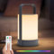 NiceBuy Lampada da tavolo solare per esterni, senza fili, dimmerabile, RGB LED, batteria ricaricabile USB, con telecomando, portatile, IP44, impermeabile, per campeggio, giardino (F)