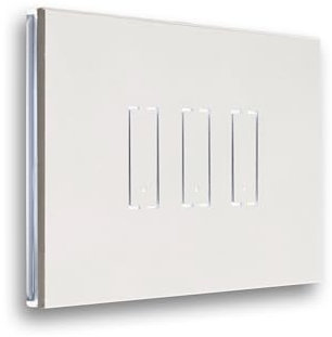 iotty i3 PLUS interruttore wifi smart per luci e cancelli, placca touch in gres porcellanato retroilluminato, sensori temperatura e luminosità, monitoraggio consumi e qualità dell'aria esterna